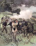 unknow artist Field Artillery in Action china oil painting reproduction